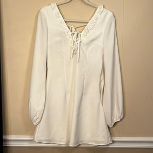 Tiger Mist white dress - small